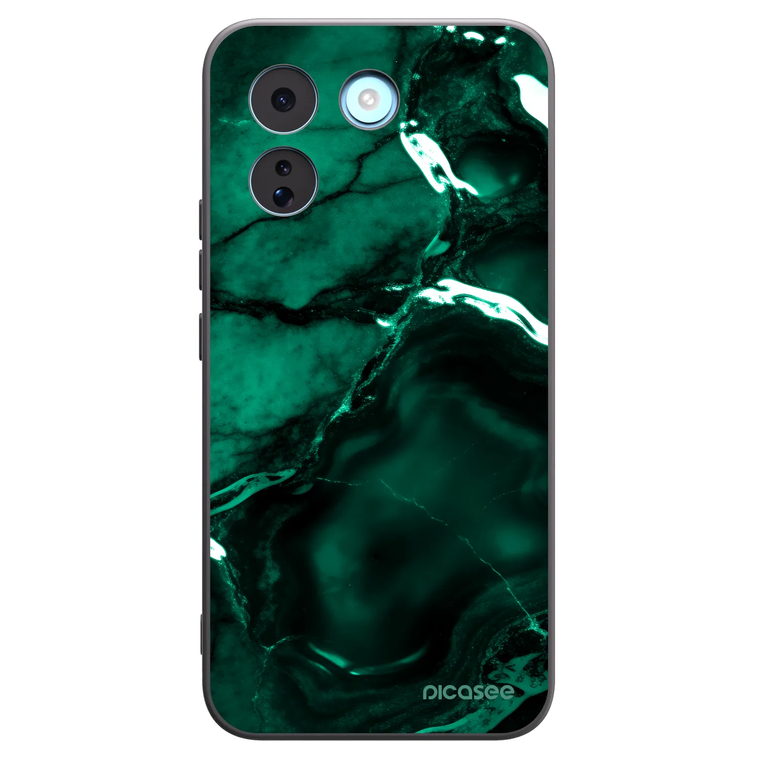 Picasee fekete szilikon tok az alábbi mobiltelefonokra Xiaomi Redmi Note 17 Pro MAX 5G - Dark emerald