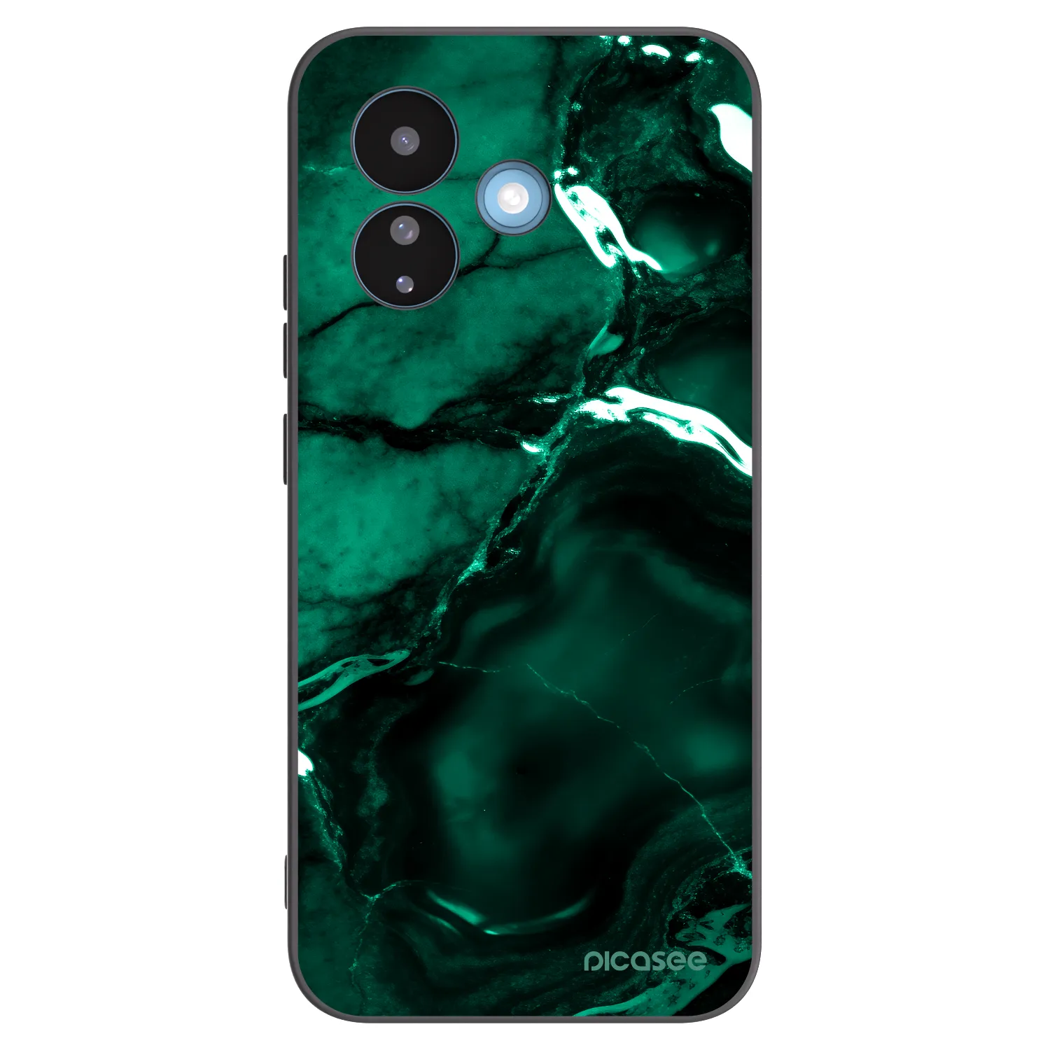 Picasee fekete szilikon tok az alábbi mobiltelefonokra Xiaomi Redmi Note 17 Pro 5G - Dark emerald