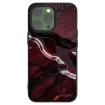 Picasee fekete szilikon tok az alábbi mobiltelefonokra Apple iPhone 13 Pro - Cherry stone