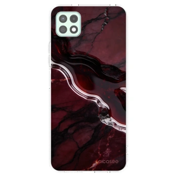 Picasee átlátszó szilikon tok az alábbi mobiltelefonokra Samsung Galaxy A22 A226B 5G - Cherry stone