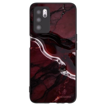 Picasee fekete szilikon tok az alábbi mobiltelefonokra OPPO A16s - Cherry stone