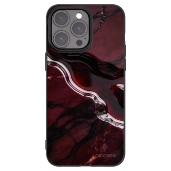 Picasee fekete szilikon tok az alábbi mobiltelefonokra Apple iPhone 15 Pro Max - Cherry stone