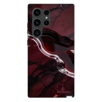 Picasee Fashion Case PowerShare pro Samsung Galaxy S24 Ultra S928B 5G - Cherry stone