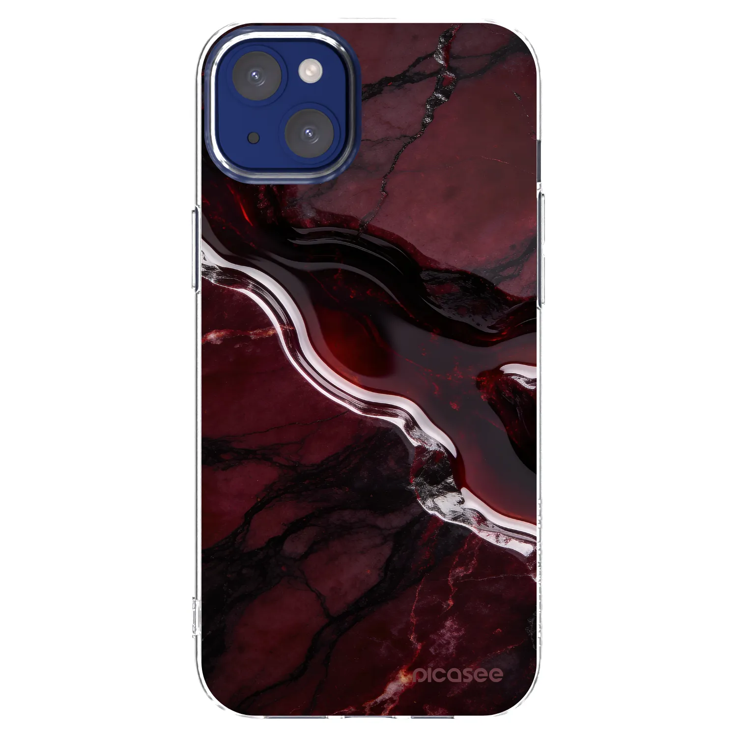 Picasee átlátszó szilikon tok az alábbi mobiltelefonokra Apple iPhone 14 Plus - Cherry stone