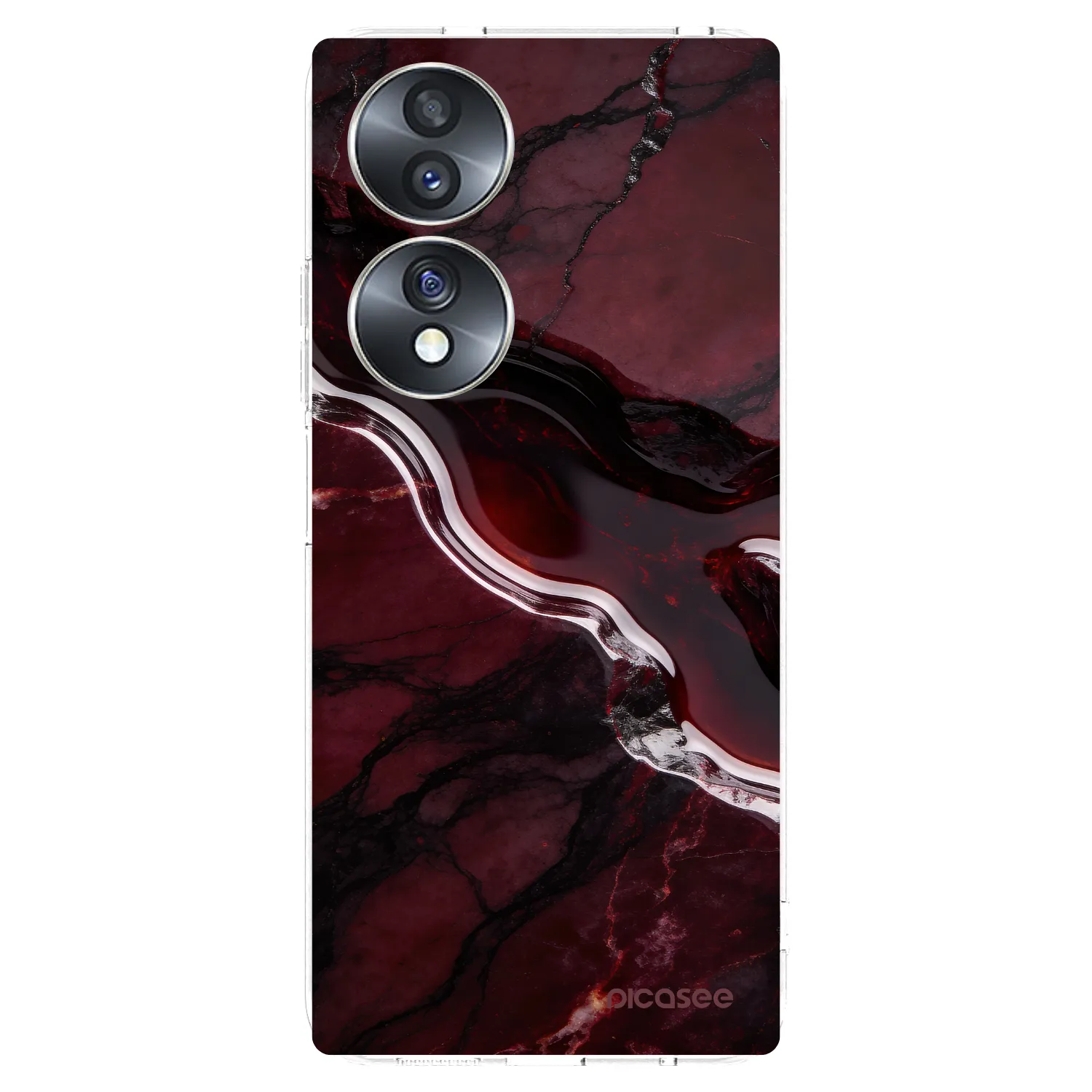 Picasee átlátszó szilikon tok az alábbi mobiltelefonokra Honor 70 - Cherry stone