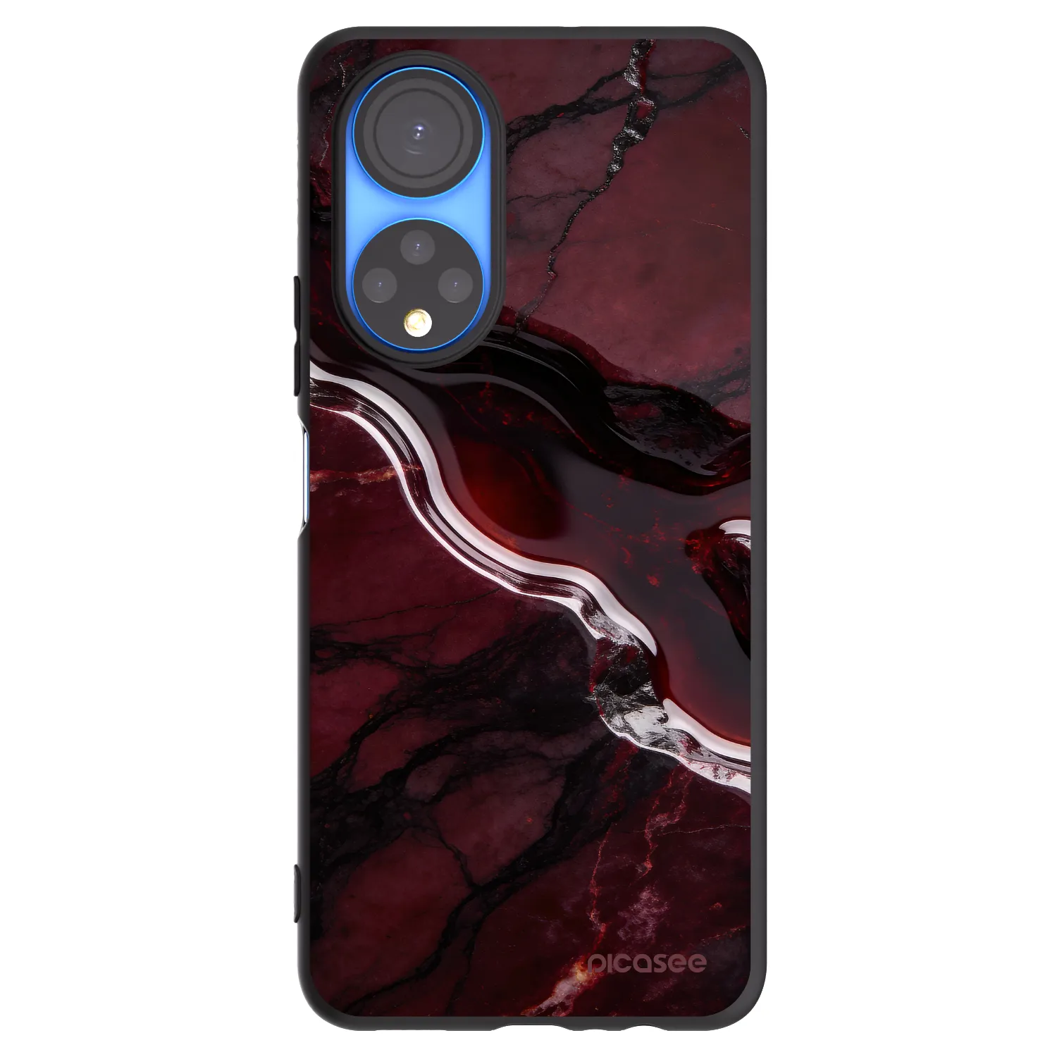 Picasee fekete szilikon tok az alábbi mobiltelefonokra Honor X7 - Cherry stone
