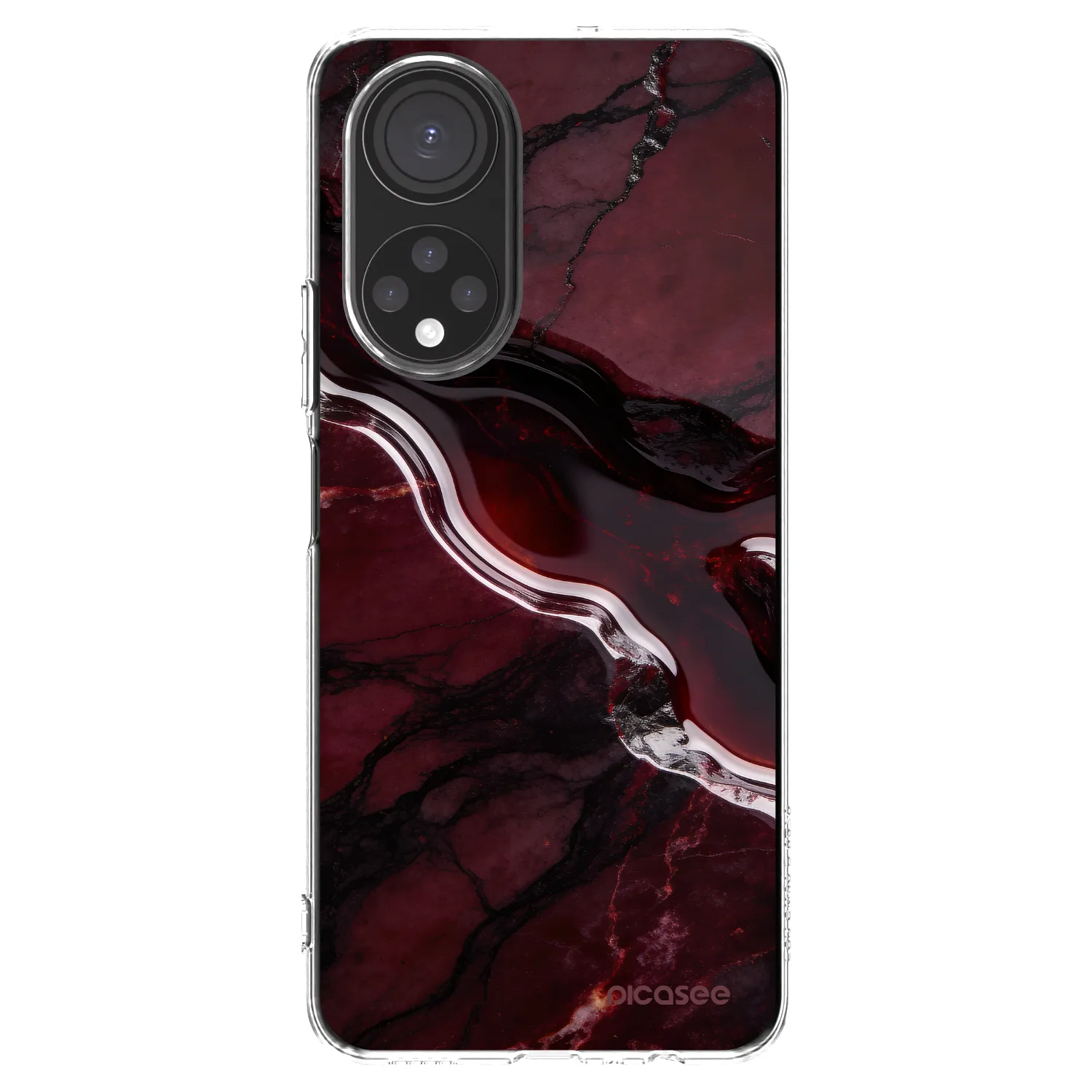 Picasee átlátszó szilikon tok az alábbi mobiltelefonokra Honor X7 - Cherry stone