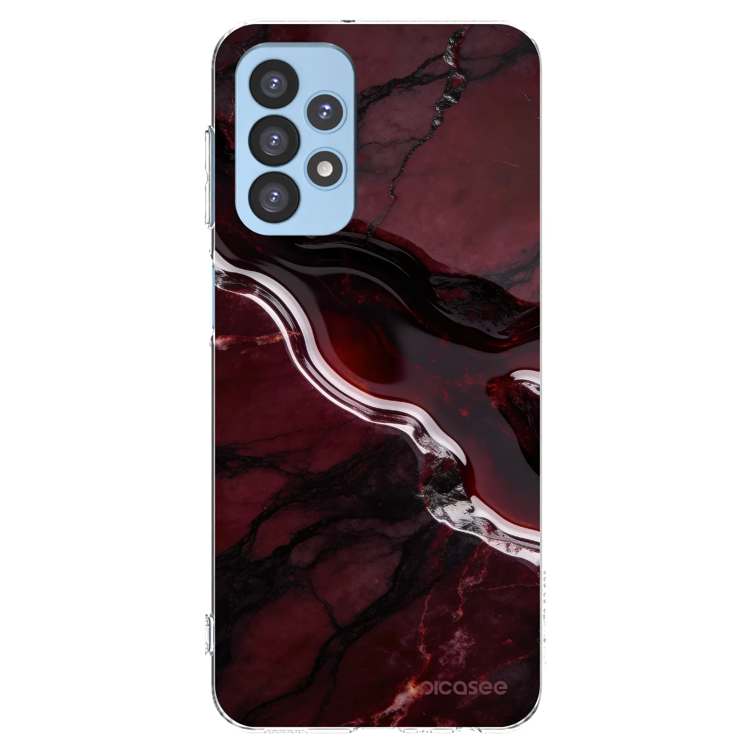 Picasee átlátszó szilikon tok az alábbi mobiltelefonokra Samsung Galaxy A23 A235F 4G - Cherry stone
