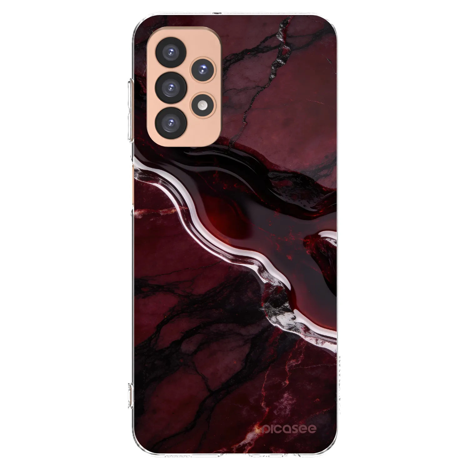Picasee átlátszó szilikon tok az alábbi mobiltelefonokra Samsung Galaxy A23 A236B 5G - Cherry stone