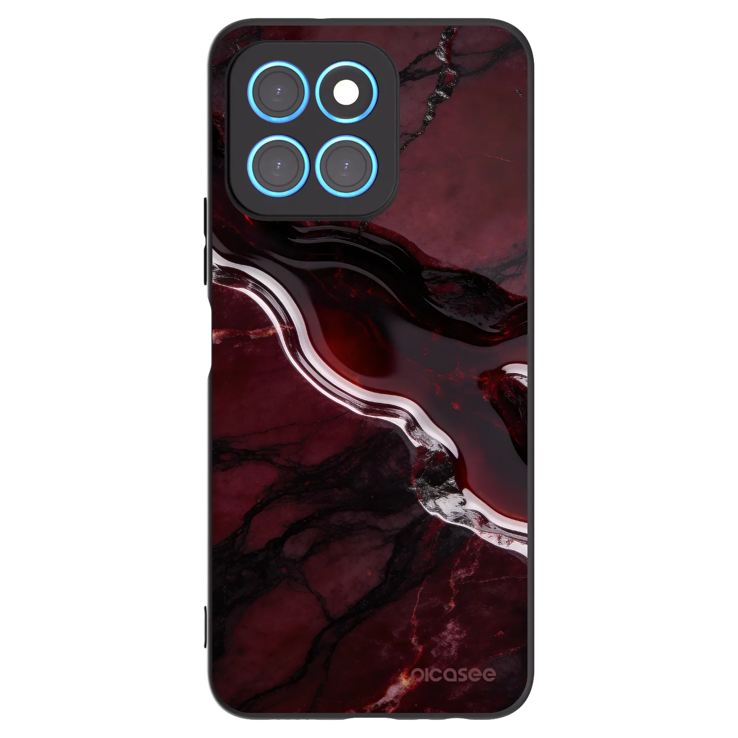 Picasee fekete szilikon tok az alábbi mobiltelefonokra Honor X8 5G - Cherry stone