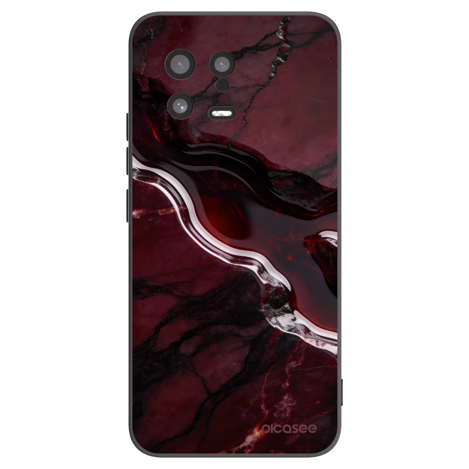Picasee fekete szilikon tok az alábbi mobiltelefonokra Xiaomi 13 - Cherry stone