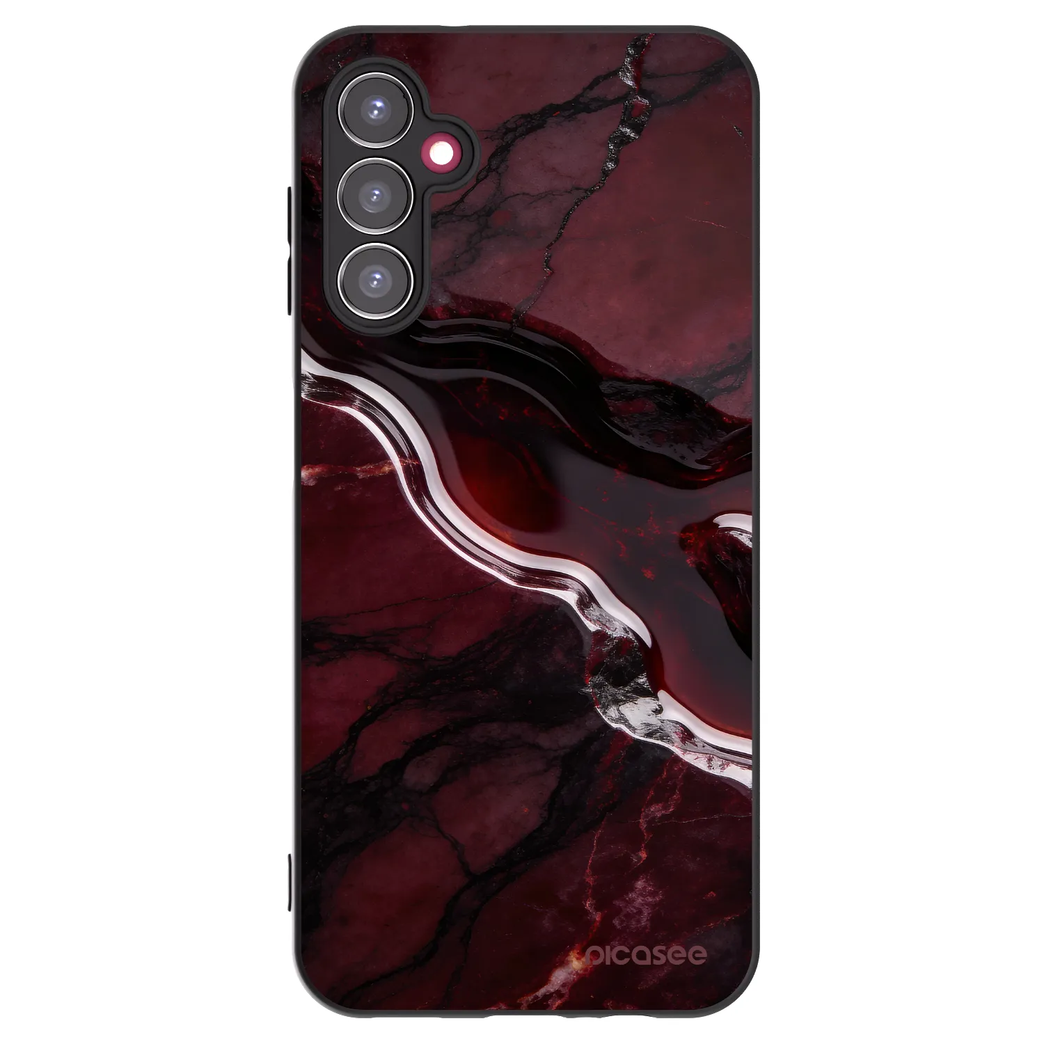 Picasee fekete szilikon tok az alábbi mobiltelefonokra Samsung Galaxy A14 5G A146P - Cherry stone
