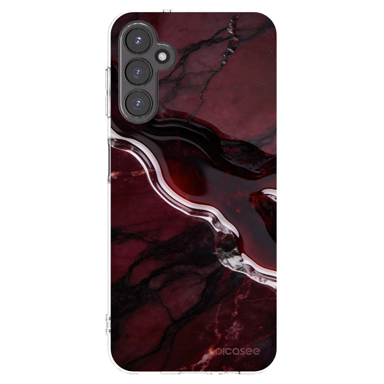 Picasee átlátszó szilikon tok az alábbi mobiltelefonokra Samsung Galaxy A14 5G A146P - Cherry stone