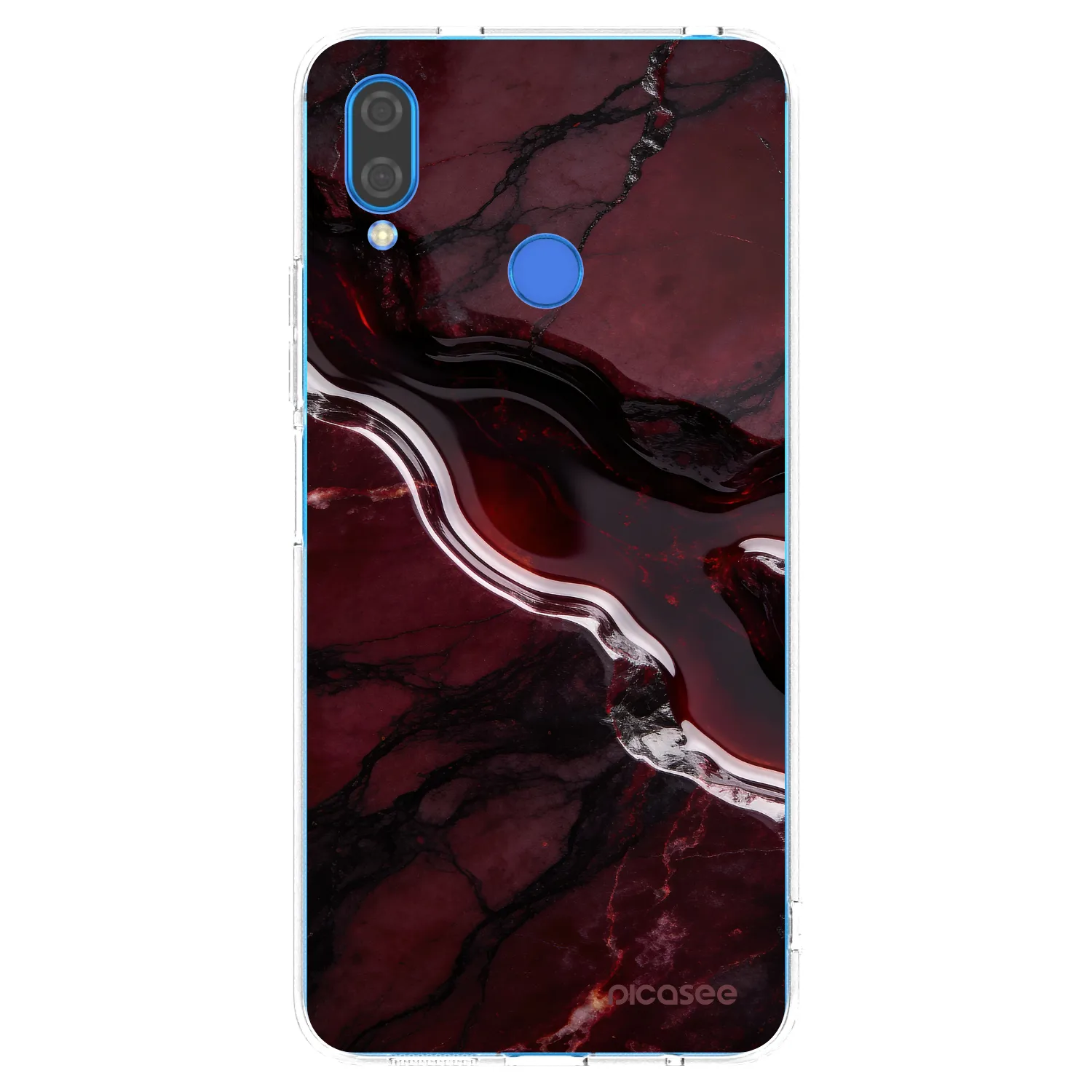 Picasee átlátszó szilikon tok az alábbi mobiltelefonokra Huawei Nova 3 - Cherry stone
