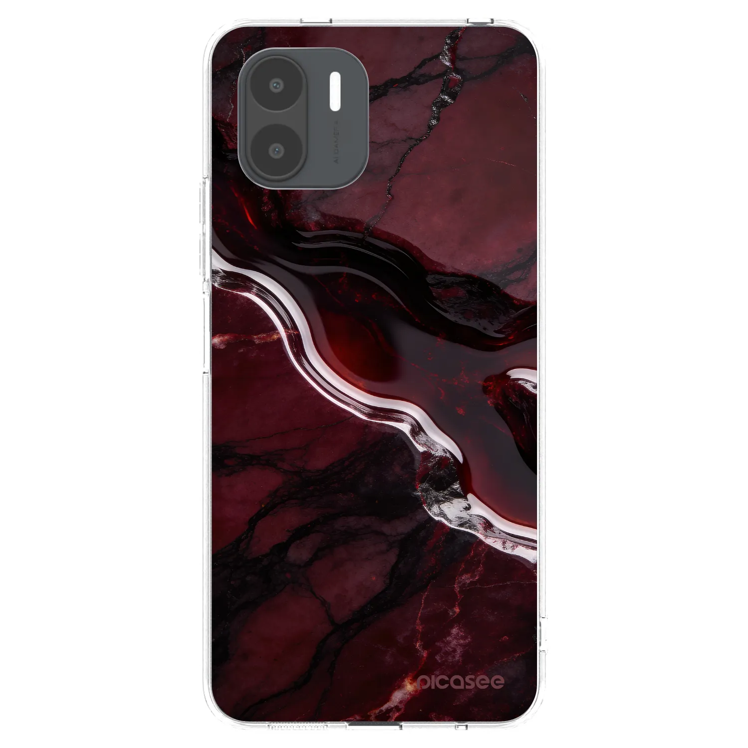 Picasee átlátszó szilikon tok az alábbi mobiltelefonokra Xiaomi Redmi A2 - Cherry stone