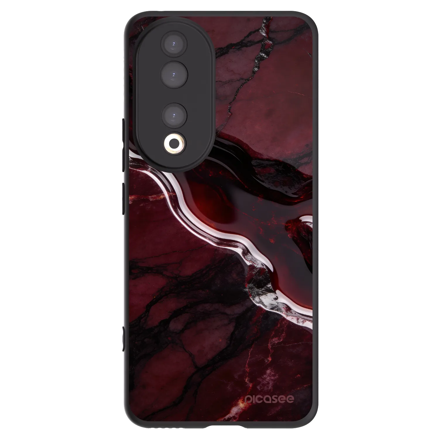Picasee fekete szilikon tok az alábbi mobiltelefonokra Honor 90 5G - Cherry stone