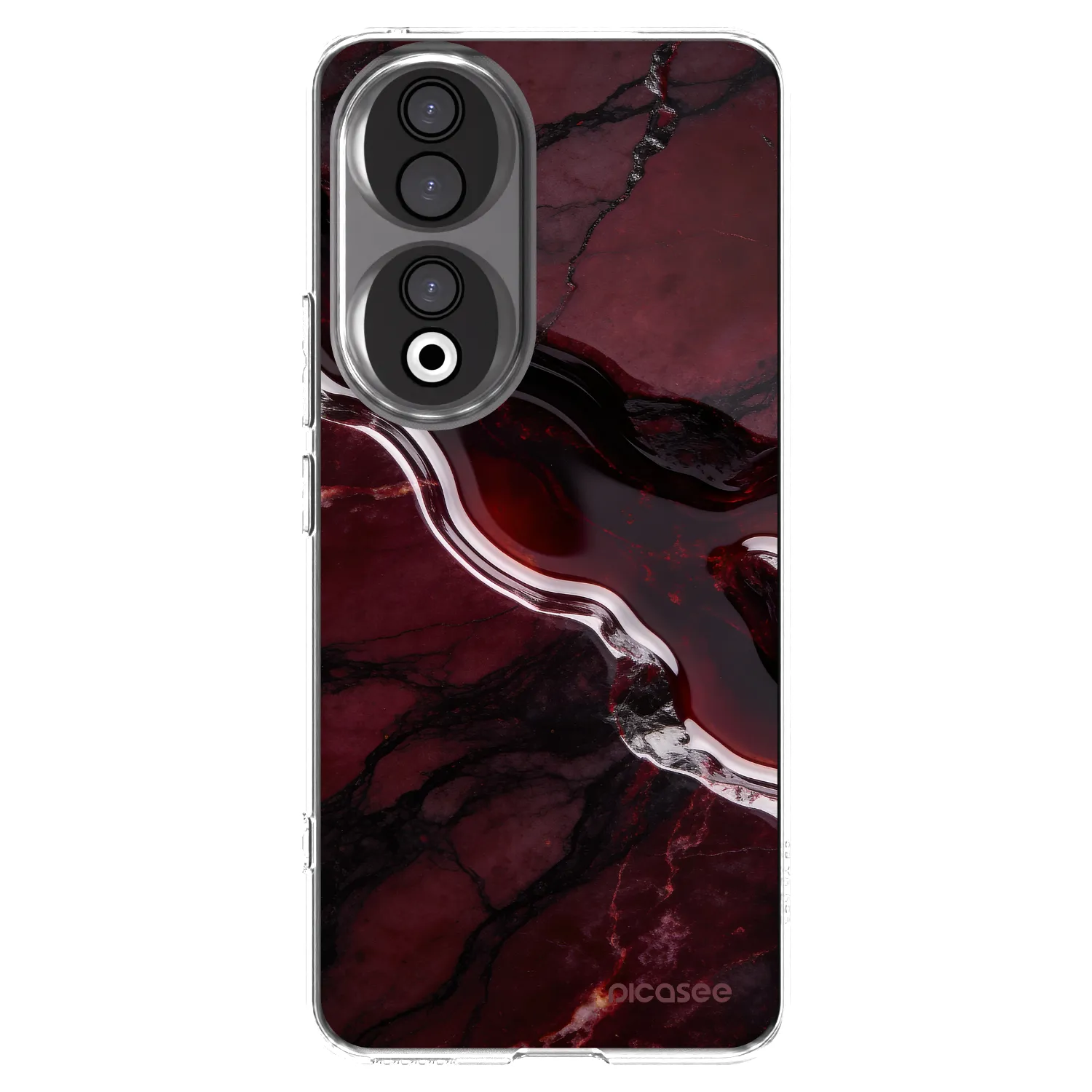 Picasee átlátszó szilikon tok az alábbi mobiltelefonokra Honor 90 5G - Cherry stone