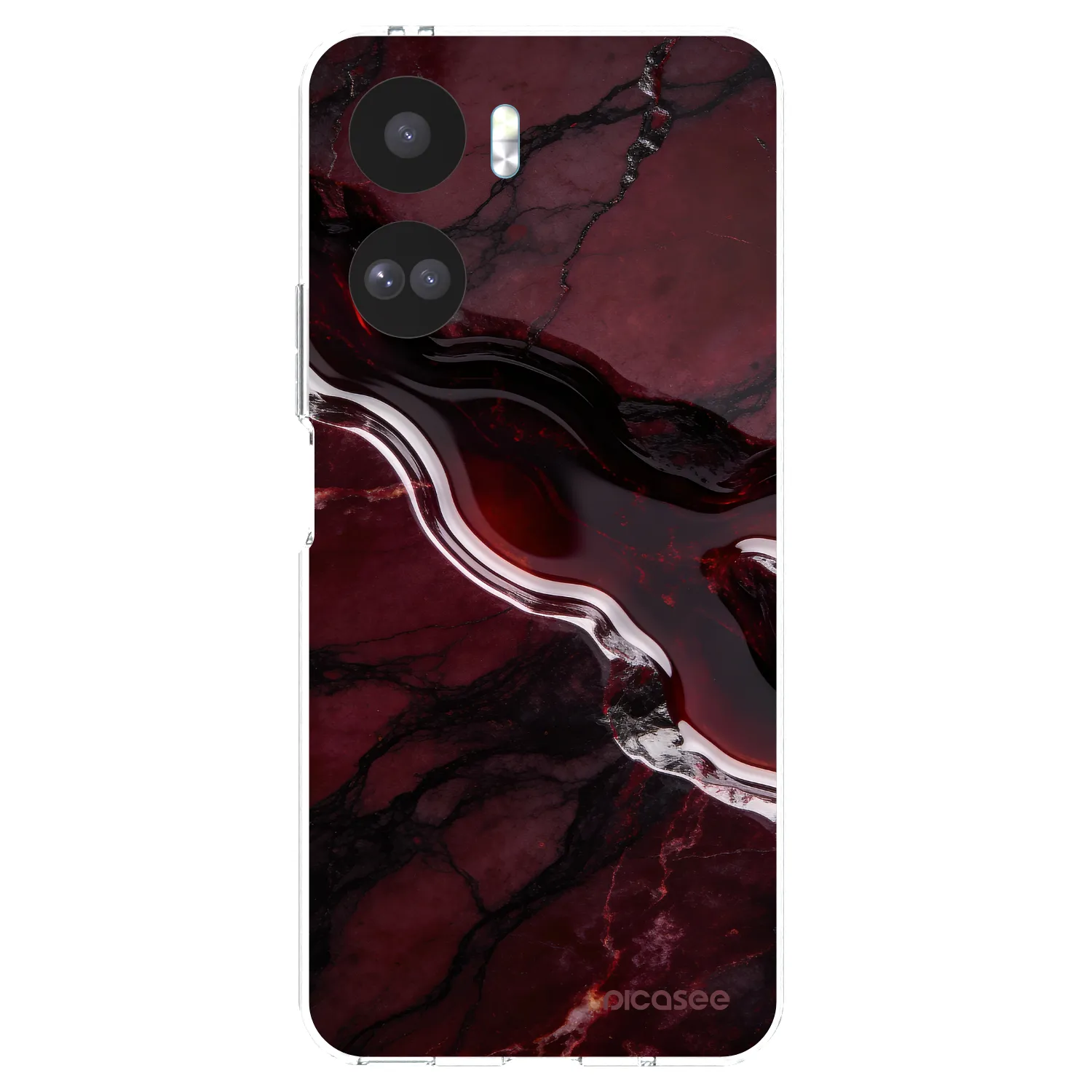 Picasee átlátszó szilikon tok az alábbi mobiltelefonokra Honor 90 Lite 5G - Cherry stone