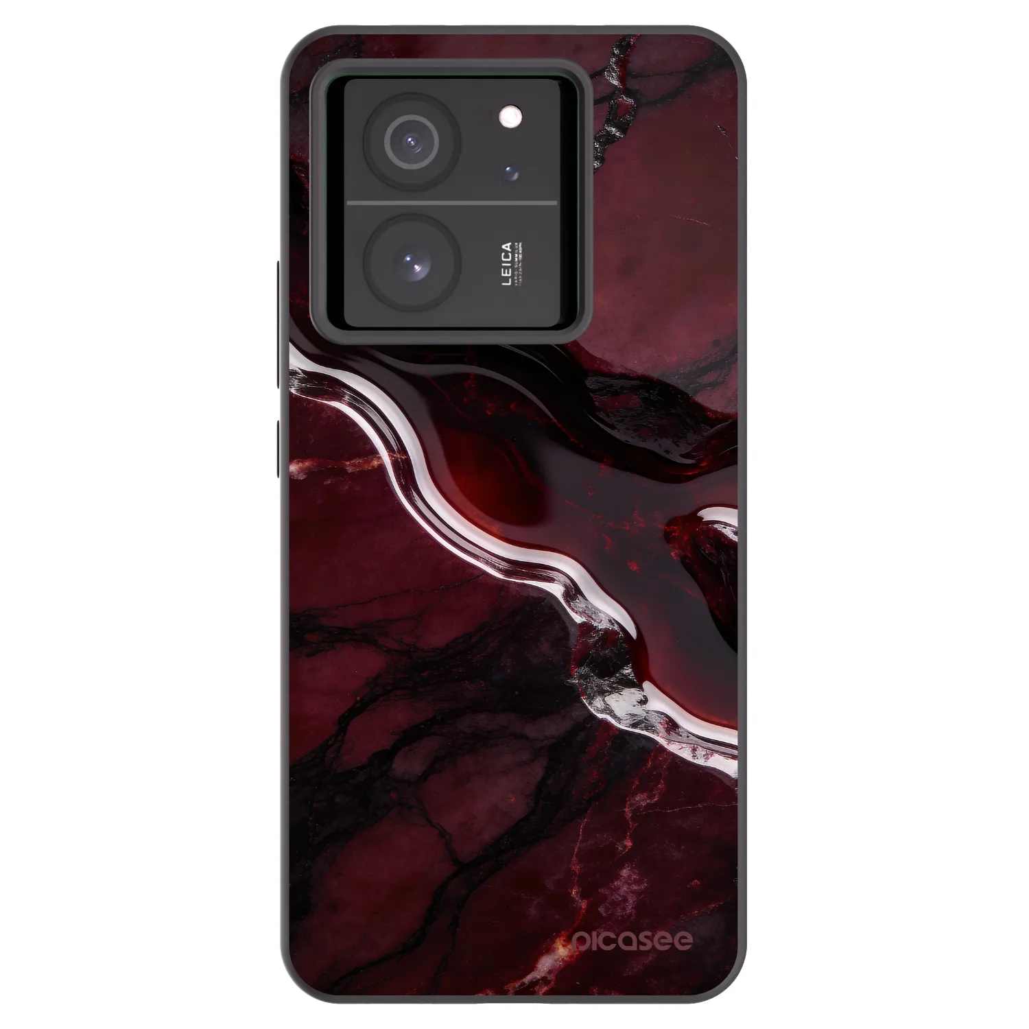 Picasee fekete szilikon tok az alábbi mobiltelefonokra Xiaomi 13T Pro - Cherry stone