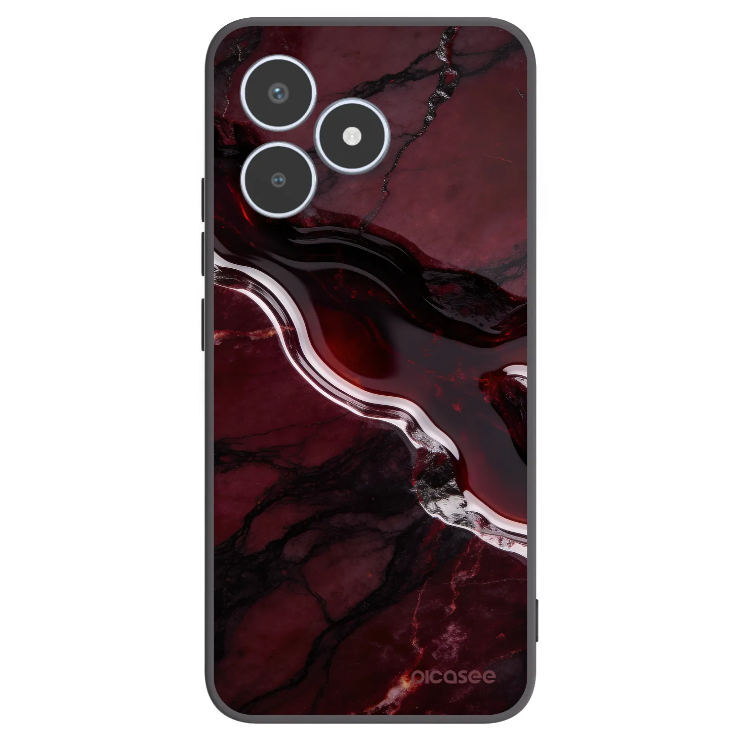 Picasee fekete szilikon tok az alábbi mobiltelefonokra Realme C53 - Cherry stone