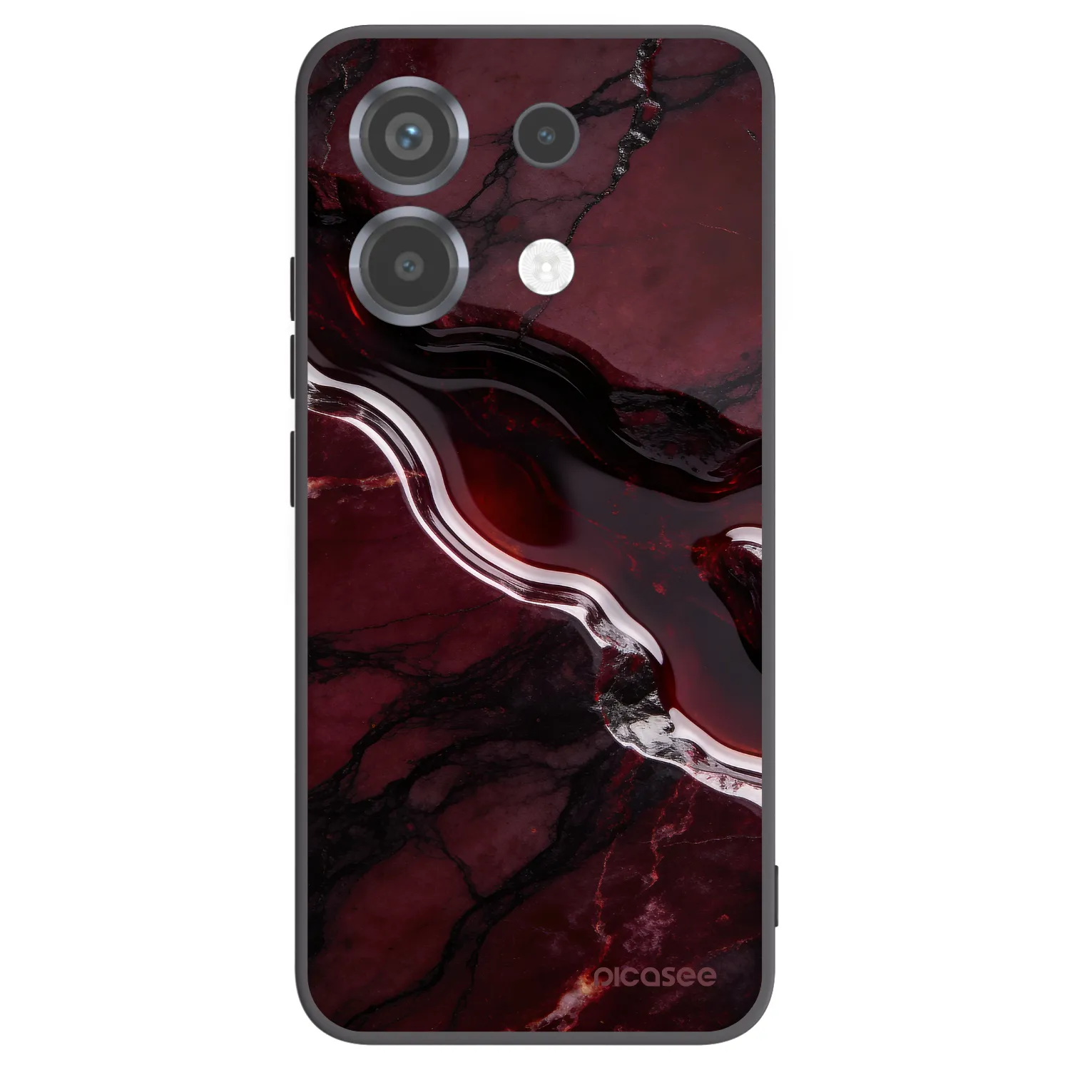 Picasee fekete szilikon tok az alábbi mobiltelefonokra Xiaomi Poco X6 - Cherry stone
