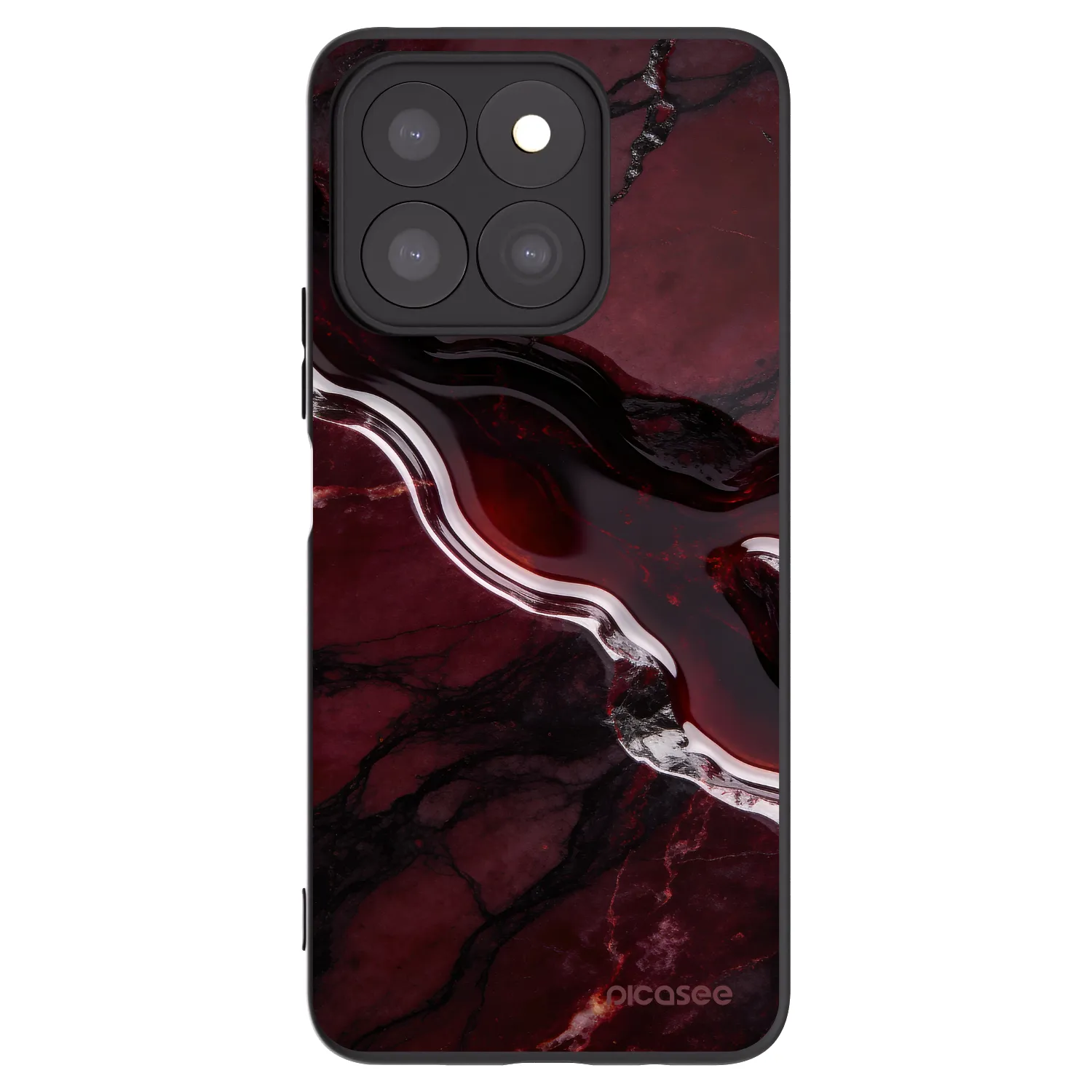 Picasee fekete szilikon tok az alábbi mobiltelefonokra Honor X8b - Cherry stone