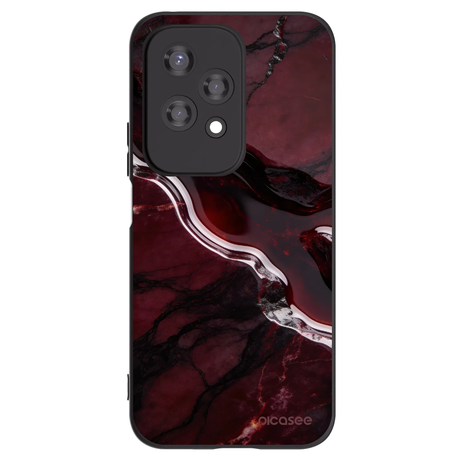 Picasee fekete szilikon tok az alábbi mobiltelefonokra Honor 200 Lite - Cherry stone