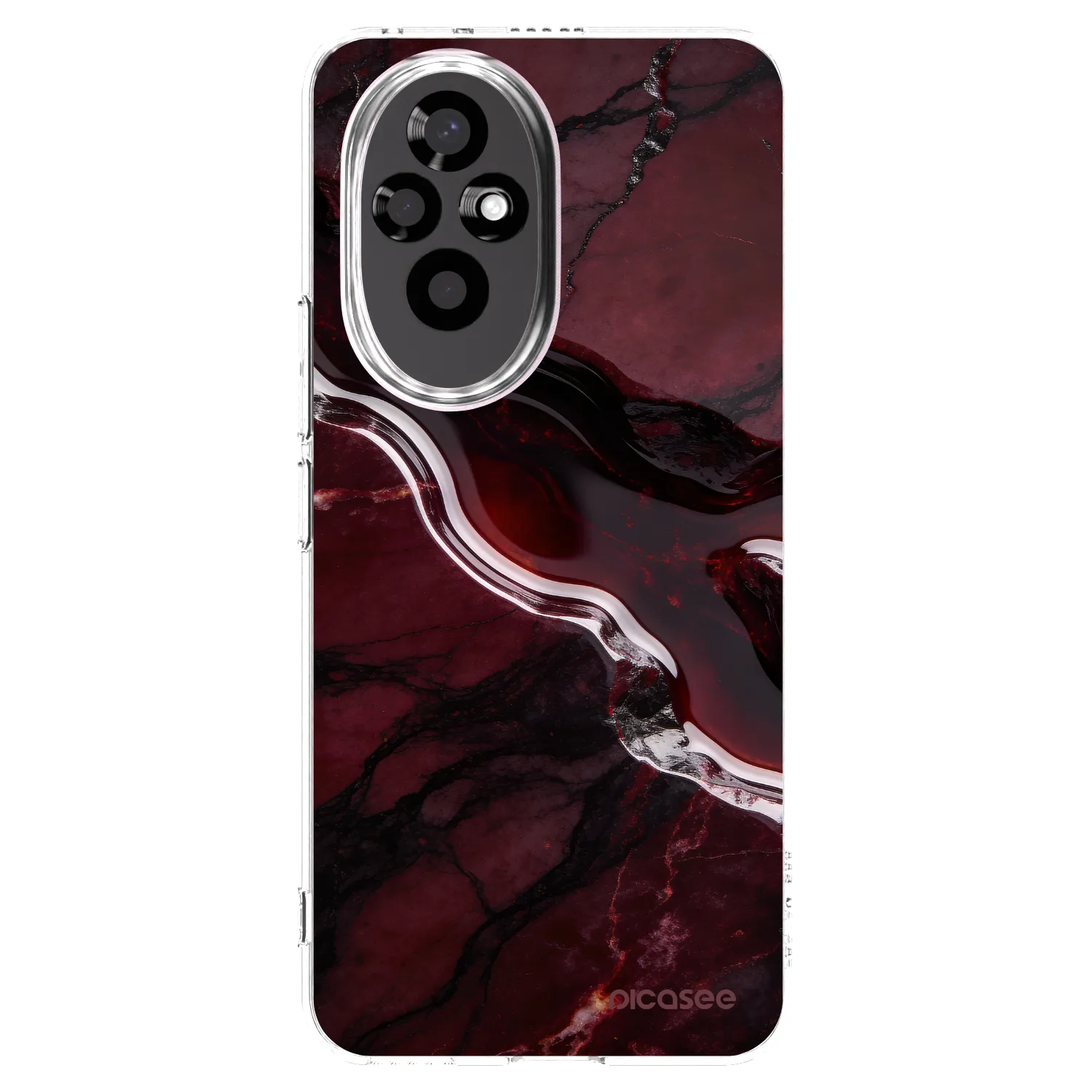 Picasee átlátszó szilikon tok az alábbi mobiltelefonokra Honor 200 Pro 5G - Cherry stone