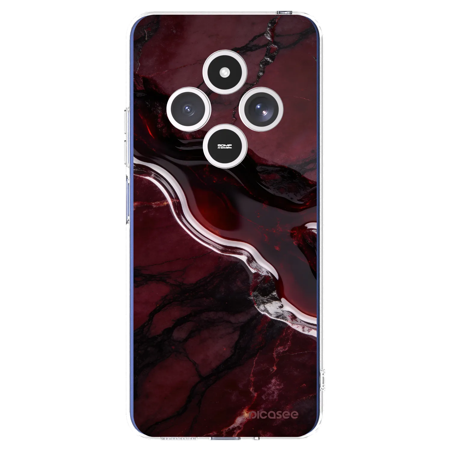 Picasee átlátszó szilikon tok az alábbi mobiltelefonokra Xiaomi Redmi 14C - Cherry stone