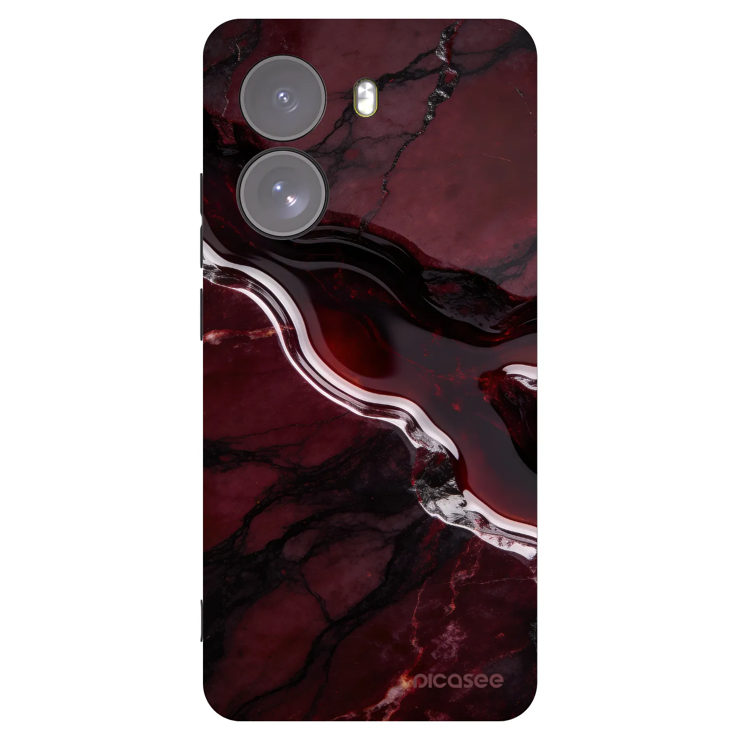 Picasee fekete szilikon tok az alábbi mobiltelefonokra Xiaomi Poco X7 - Cherry stone