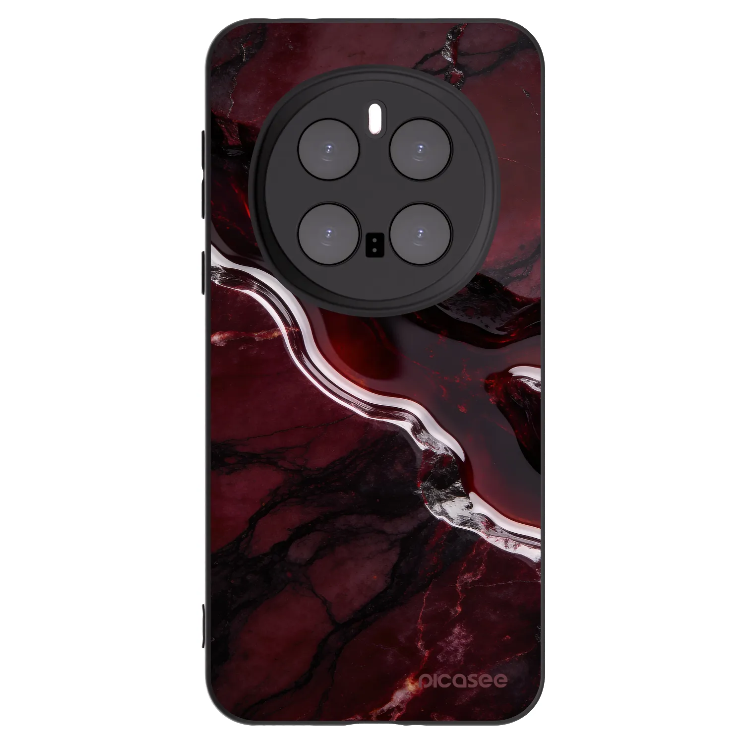 Picasee fekete szilikon tok az alábbi mobiltelefonokra Honor Magic7 Pro 5G - Cherry stone