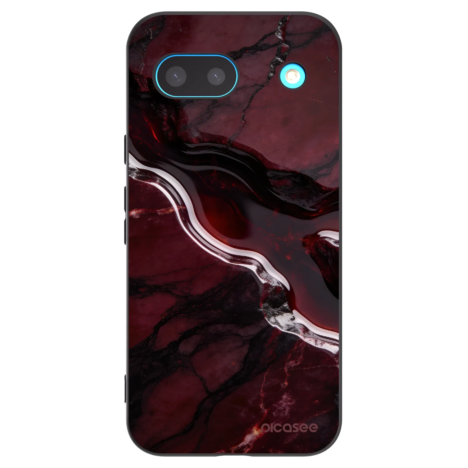 Picasee fekete szilikon tok az alábbi mobiltelefonokra Google Pixel 8 - Cherry stone