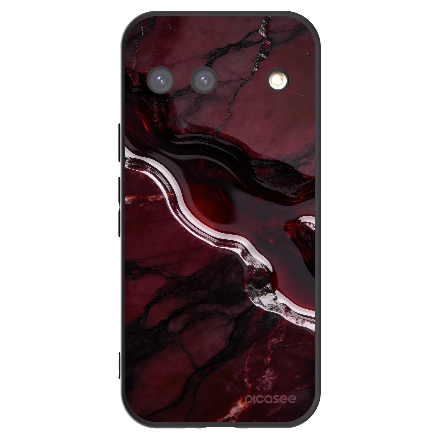 Picasee fekete szilikon tok az alábbi mobiltelefonokra Google Pixel 9 - Cherry stone