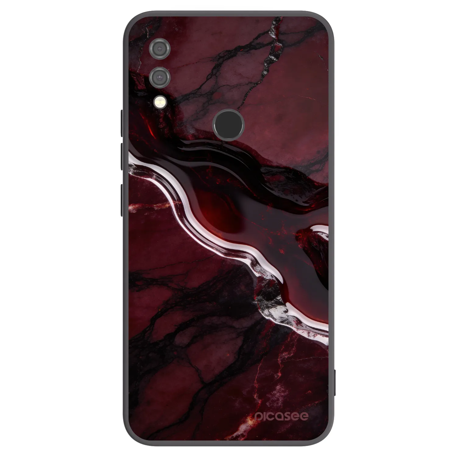 Picasee fekete szilikon tok az alábbi mobiltelefonokra Xiaomi Redmi Note 7 - Cherry stone