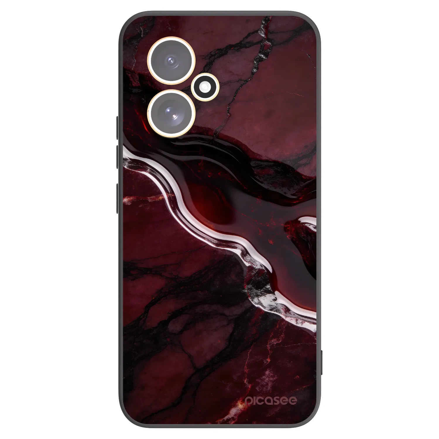 Picasee fekete szilikon tok az alábbi mobiltelefonokra Honor 400 5G - Cherry stone