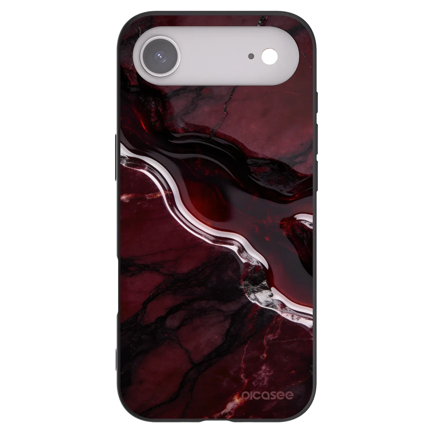 Picasee fekete szilikon tok az alábbi mobiltelefonokra Apple iPhone Air - Cherry stone