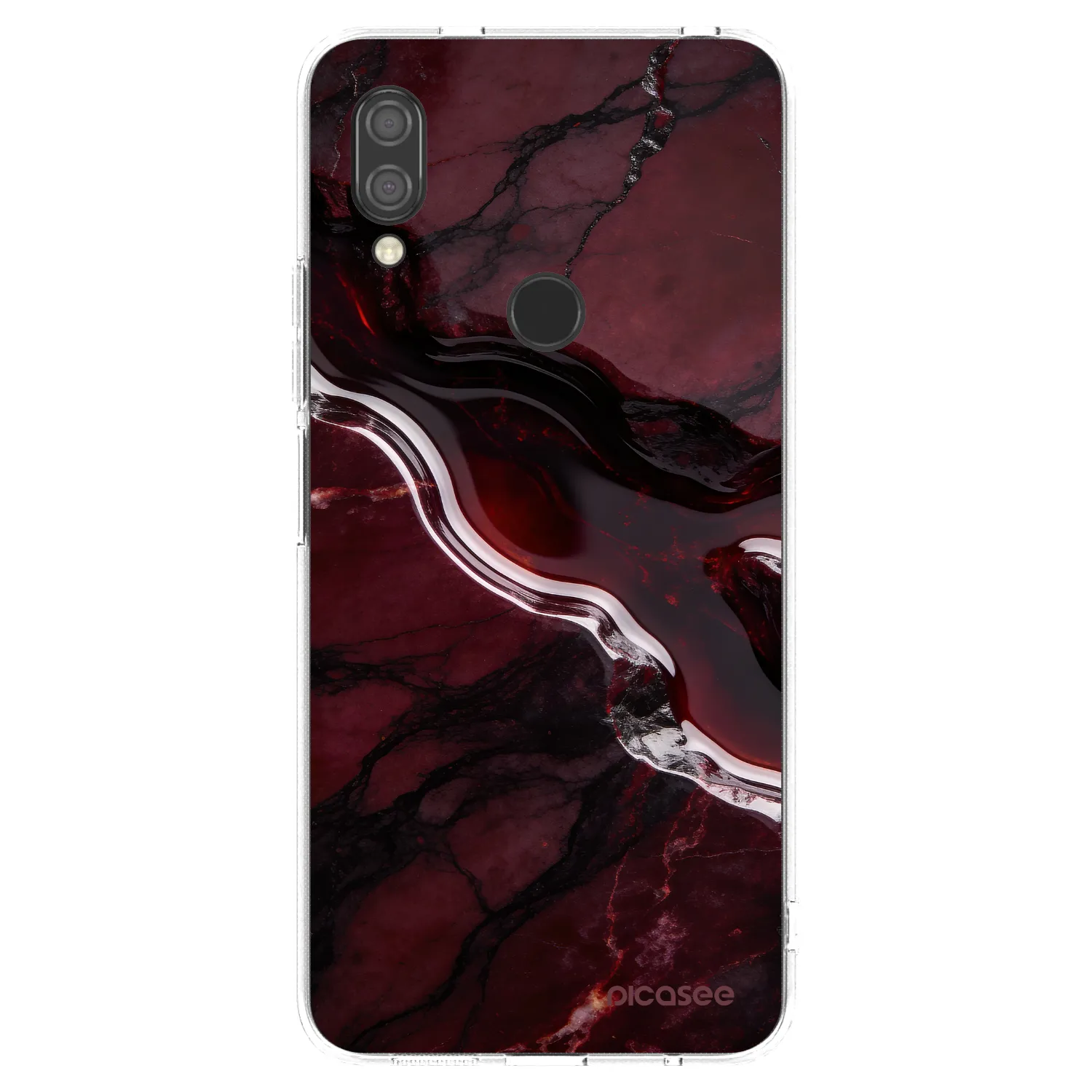 Picasee átlátszó szilikon tok az alábbi mobiltelefonokra Xiaomi Redmi 7 - Cherry stone