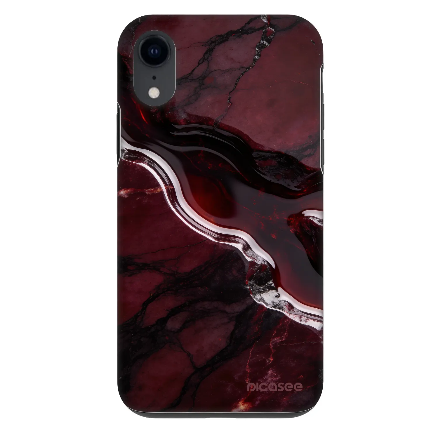 Picasee Fashion Case Apple iPhone XR - Cherry stone