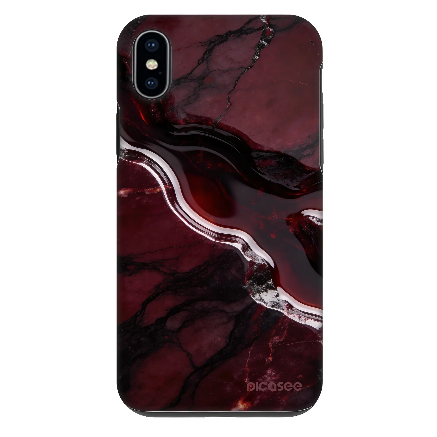 Picasee Fashion Case Apple iPhone XS Max - Cherry stone