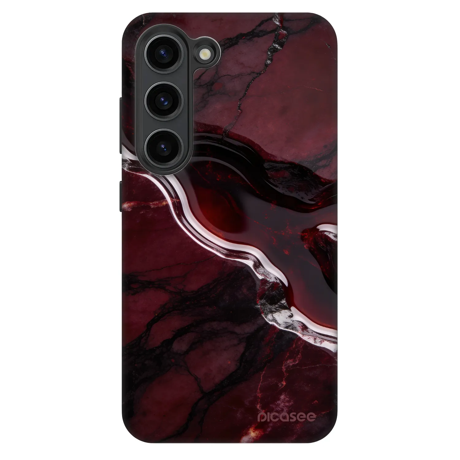 Picasee Fashion Case Samsung Galaxy S23 5G - Cherry stone
