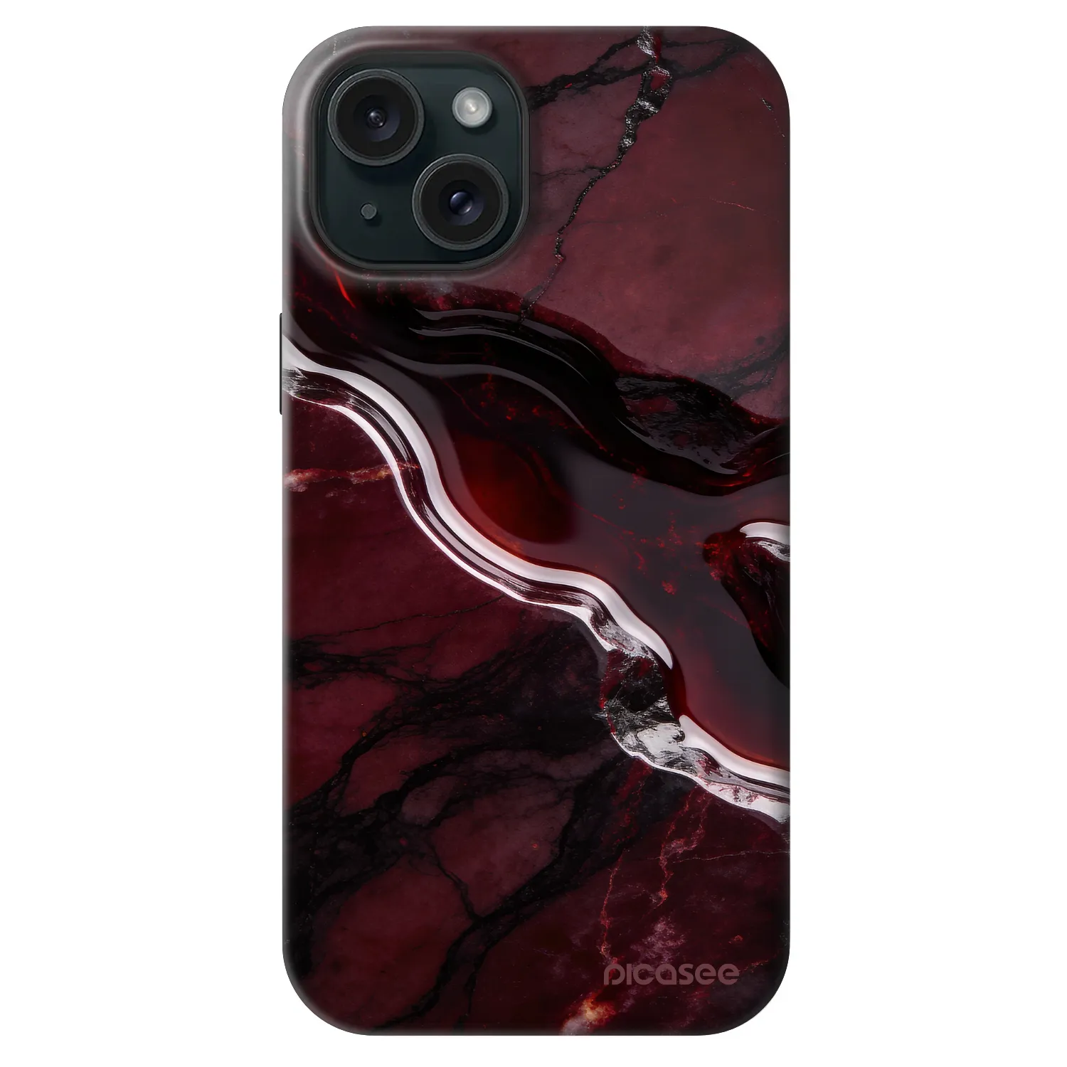Picasee Fashion Case MagSafe Apple iPhone 15 - Cherry stone