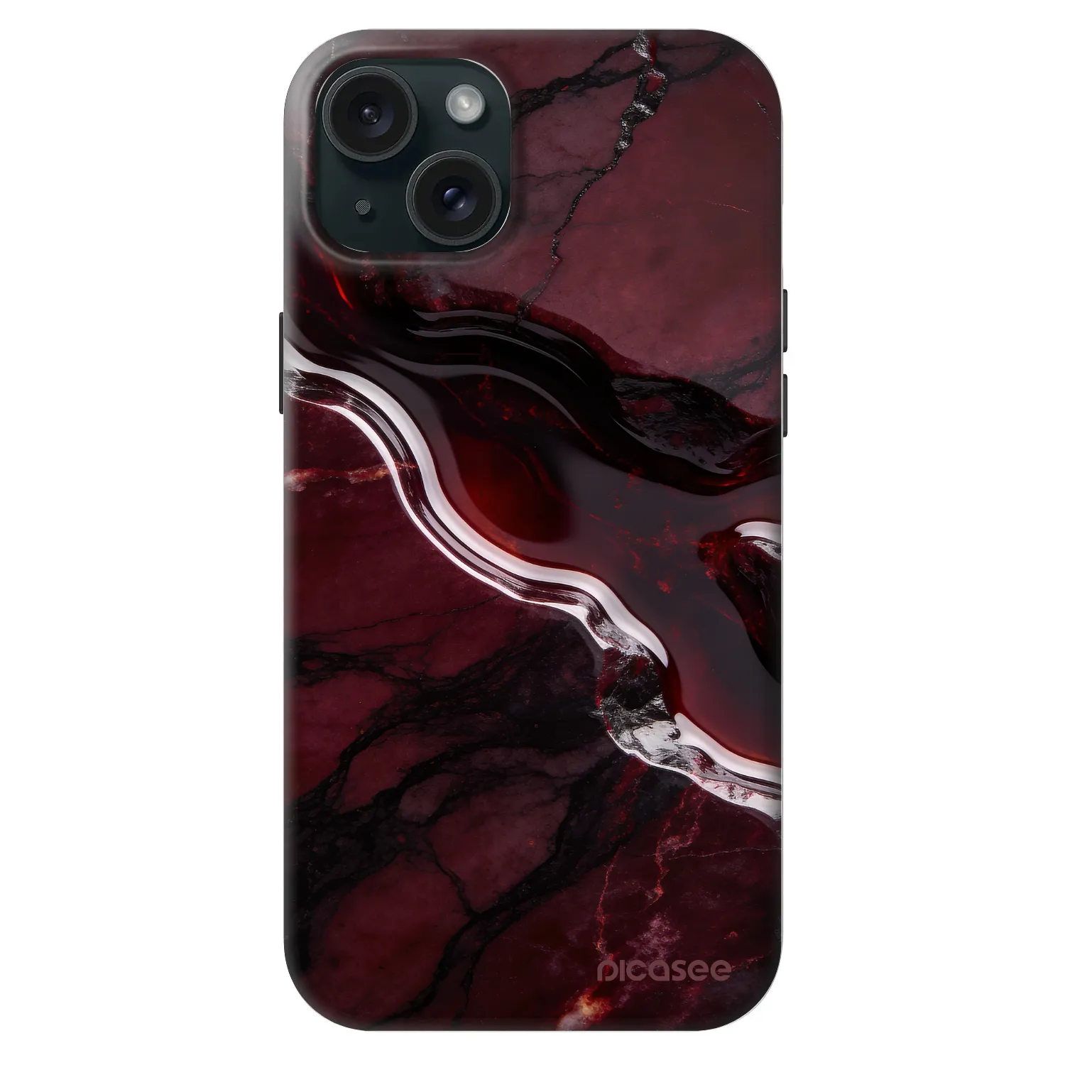 Picasee Fashion Case MagSafe Apple iPhone 15 Plus - Cherry stone