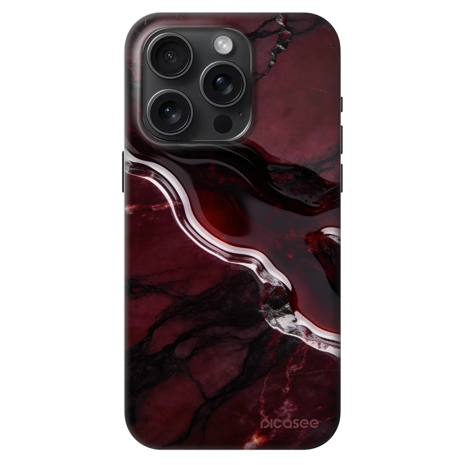 Picasee Fashion Case MagSafe Apple iPhone 15 Pro - Cherry stone