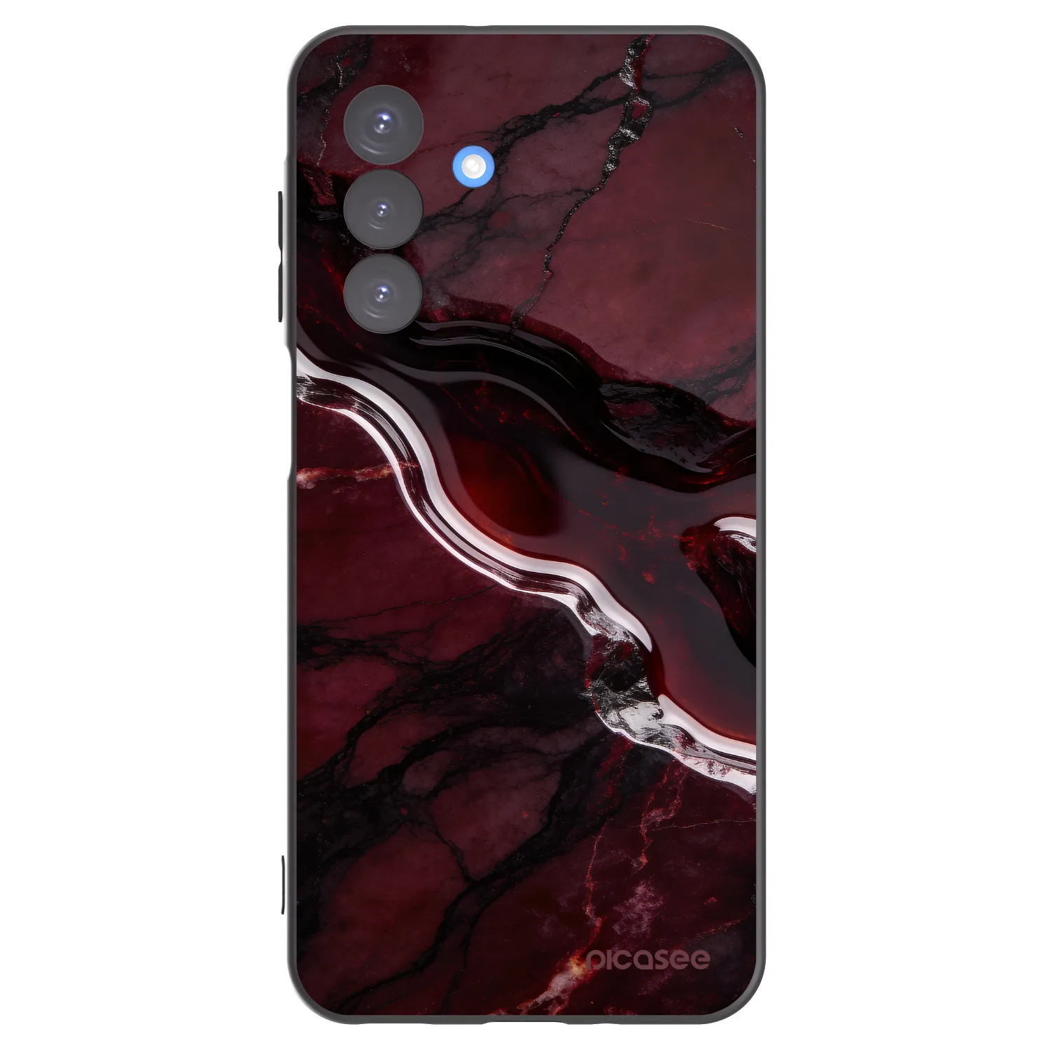 Picasee fekete szilikon tok az alábbi mobiltelefonokra Samsung Galaxy A17 5G - Cherry stone