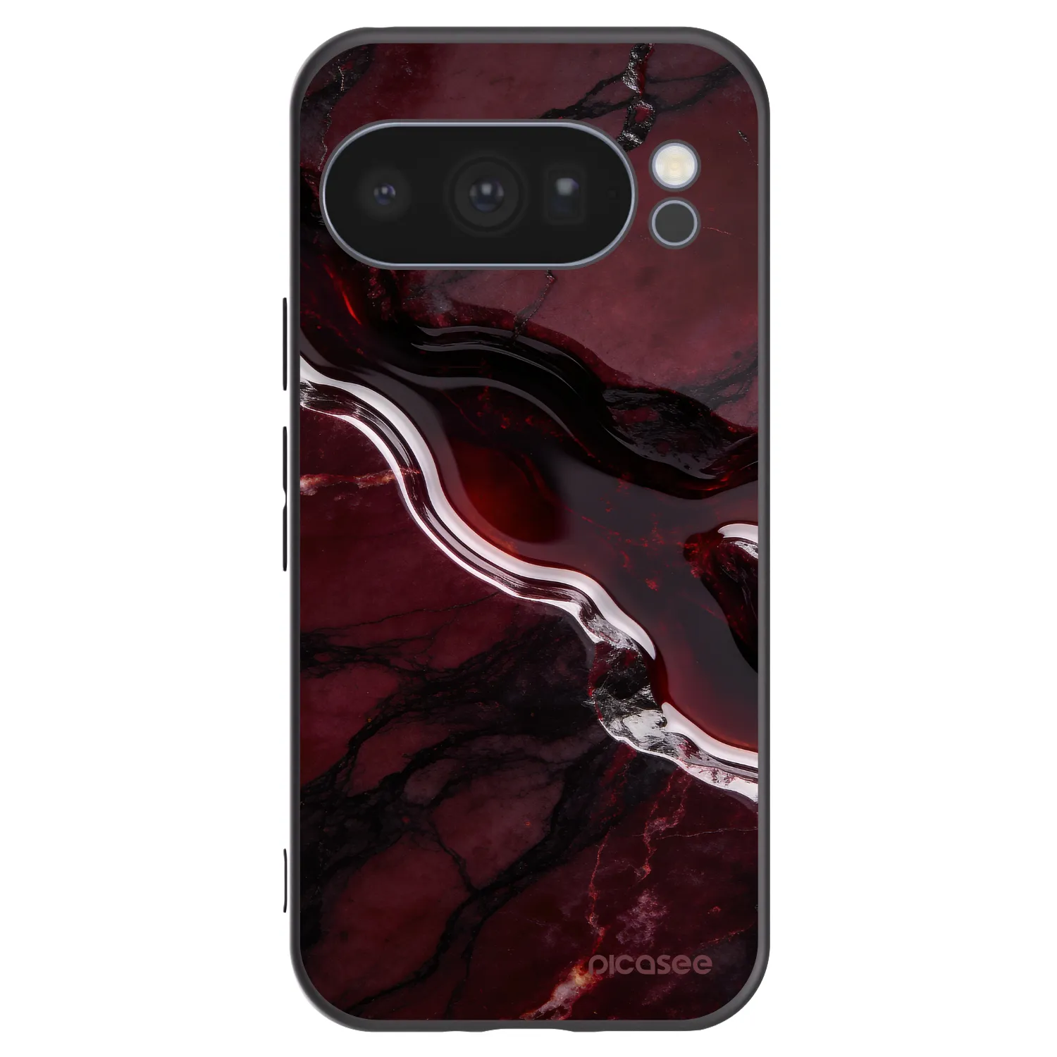 Picasee fekete szilikon tok az alábbi mobiltelefonokra Google Pixel 10 Pro - Cherry stone