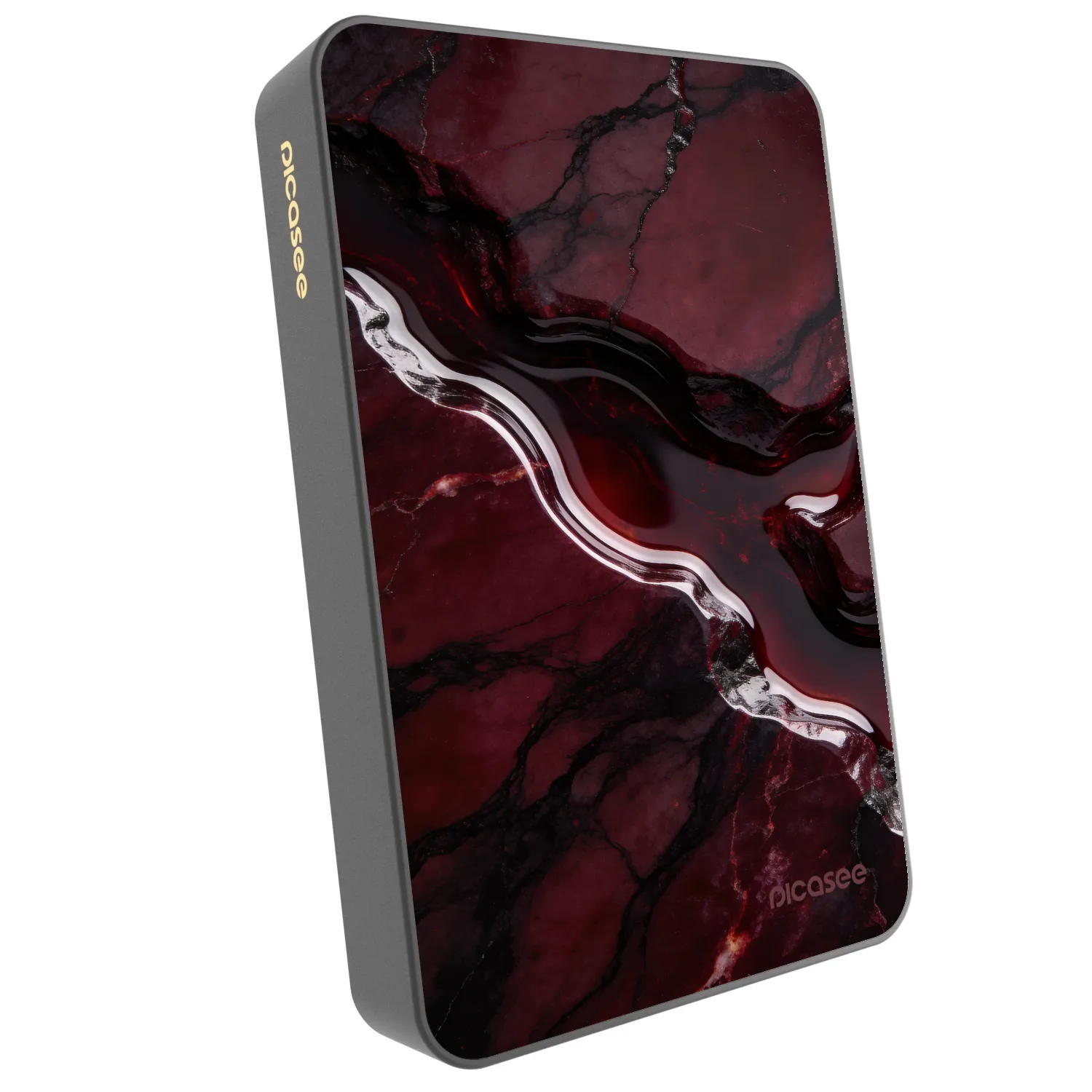 Picasee Powerbank MagSafe 10 000 mAh Szürke - Cherry stone