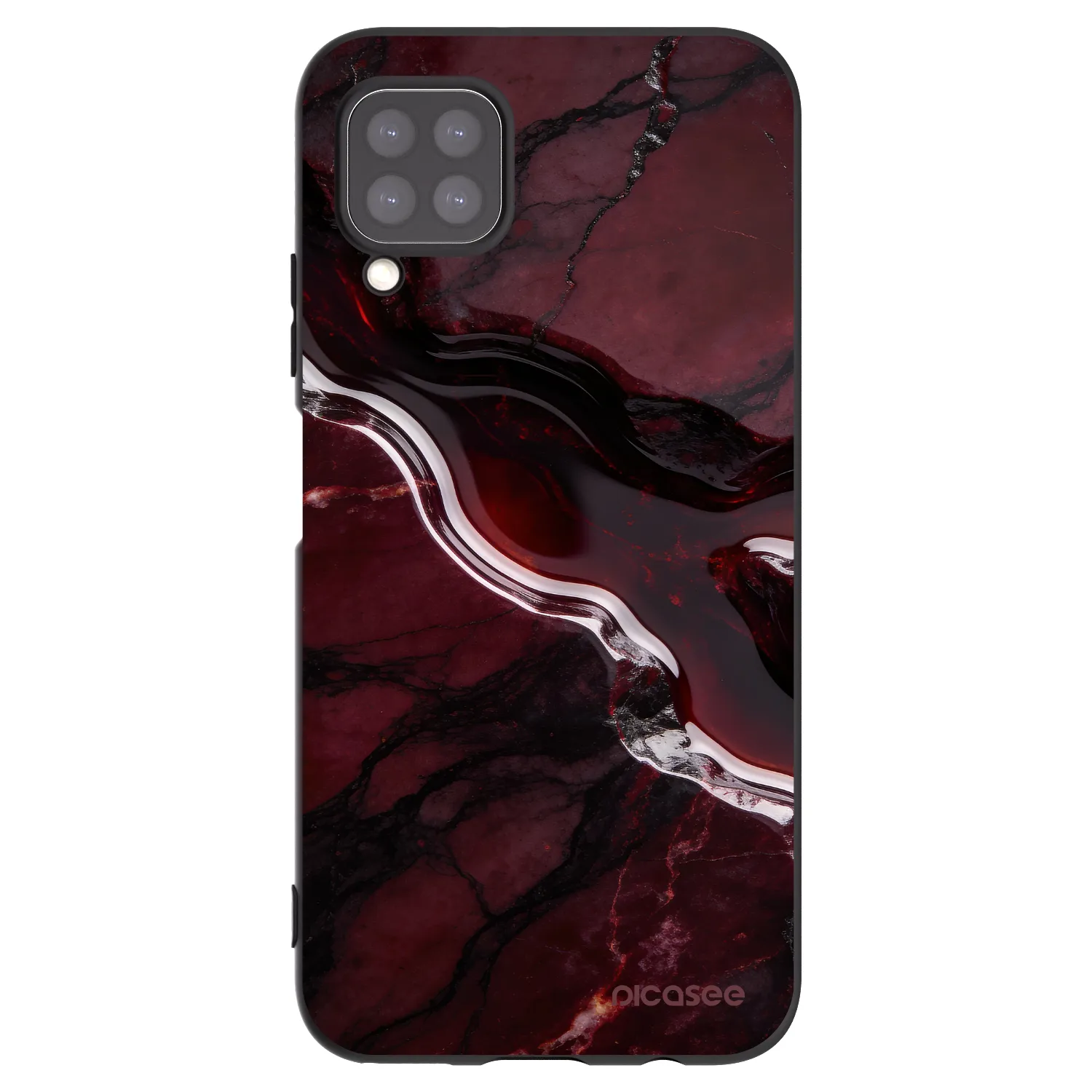 Picasee fekete szilikon tok az alábbi mobiltelefonokra Huawei P40 Lite - Cherry stone