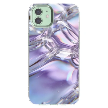 Picasee átlátszó szilikon tok az alábbi mobiltelefonokra Apple iPhone 12 Pro - Iridescent bubbles