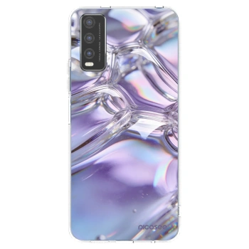Picasee átlátszó szilikon tok az alábbi mobiltelefonokra Vivo Y20s - Iridescent bubbles