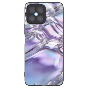 Picasee fekete szilikon tok az alábbi mobiltelefonokra Honor X8 4G - Iridescent bubbles